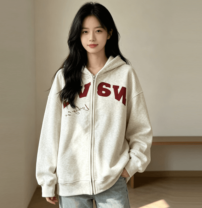 아메리칸 레트로 후드티 여성 코트 이른 가을 2026 새로운 폭발 후드 오픈 가디건 작은 키 여성 겨울 맨위