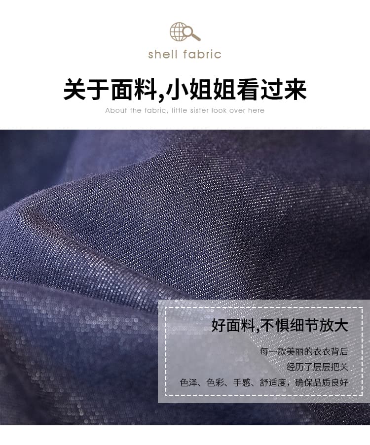 빅 사이즈 지방 mm 디자인 센스 배색 체크무늬 청바지 가을 겨울 루즈핏 스트레이트 와이드 레그 팬츠 다용도 캐주얼 스트레이트 팬츠 상세 이미지 9
