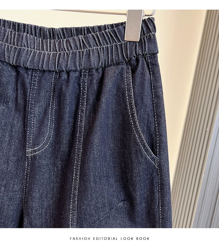 루즈핏 빅 사이즈 할란 청바지 여성 2026 가을 겨울 새로운 지방 mm 무 바지 다용도 캐주얼 아빠 바지 트렌디 섹션 상세 이미지 16