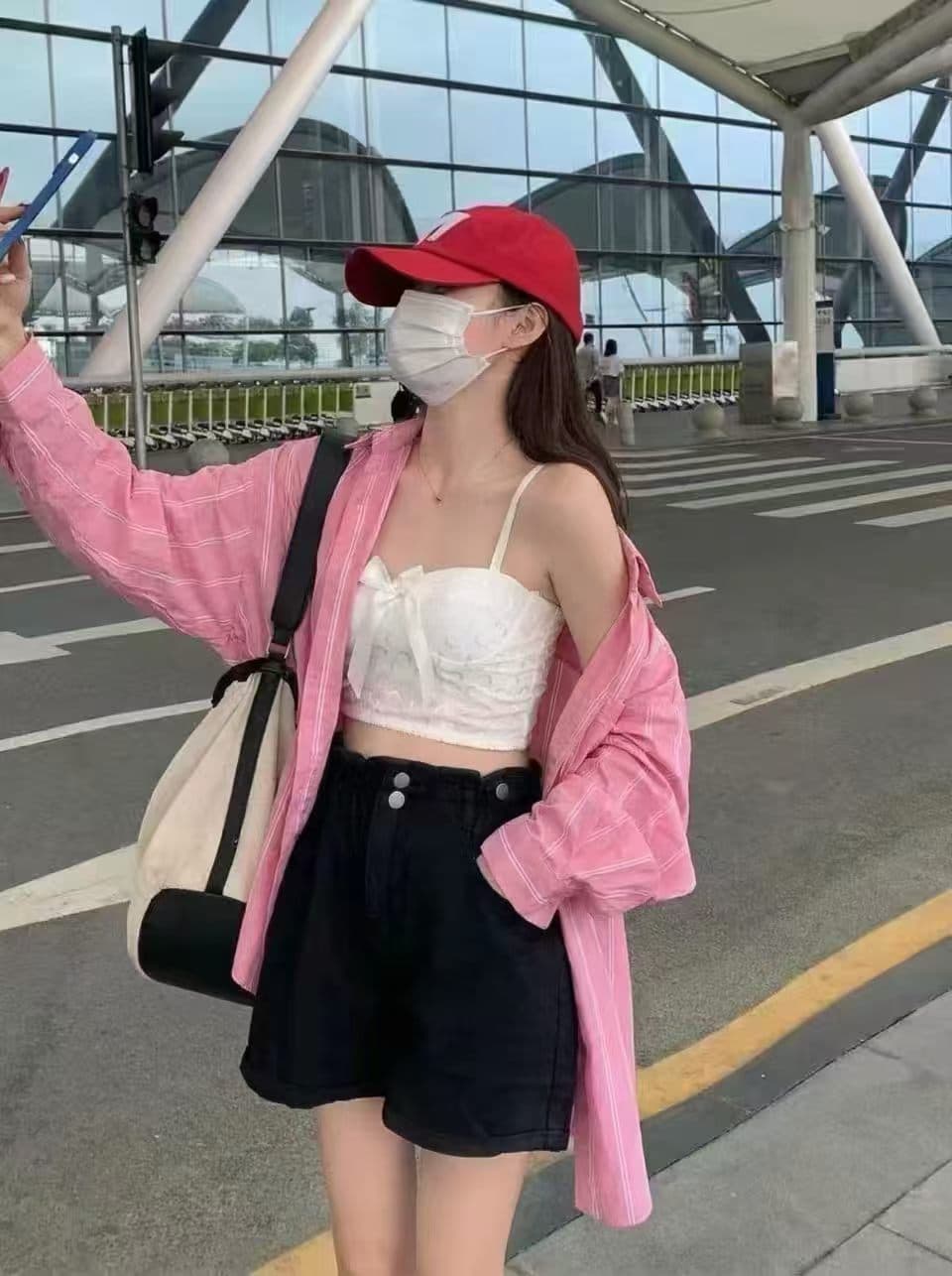 한국 스타일 여름 oversize 클래식 스트라이프 셔츠 하라주쿠 스타일 미니멀리즘 긴팔 캐주얼 자외선 차단 셔츠 여성 재킷 상세 이미지 5