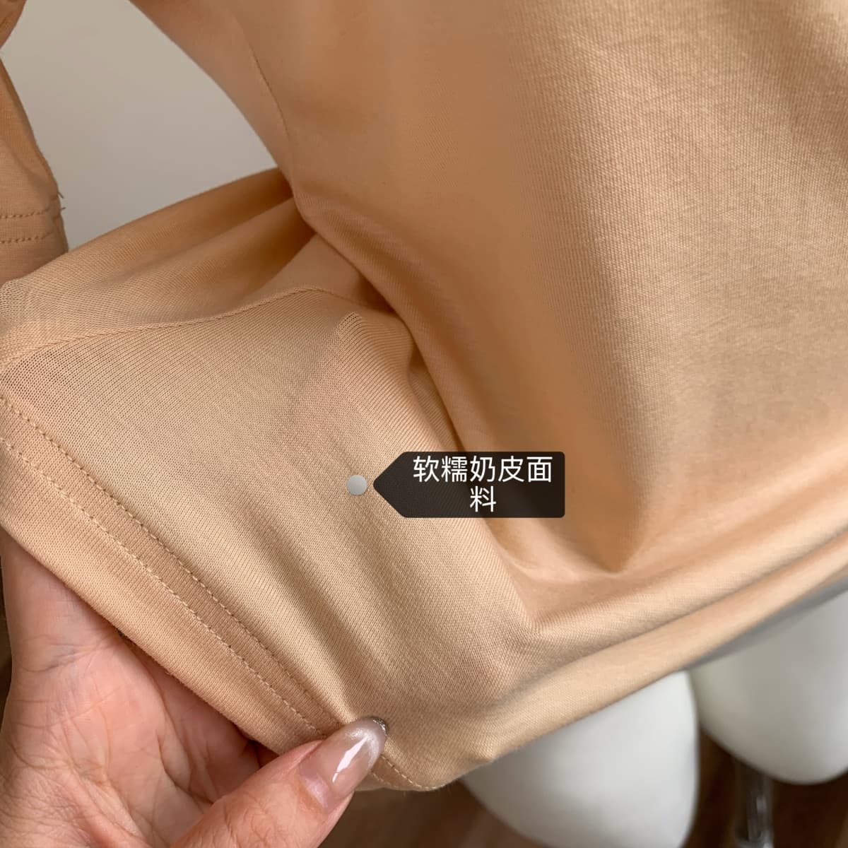 꽃 3 3 같은 단락 순수한 욕망 바람 한자 오 실크 미끄러짐 차가운 센스 루즈핏 우유 피부 반팔 대 u 칼라 티셔츠 여성 셔츠 상세 이미지 19