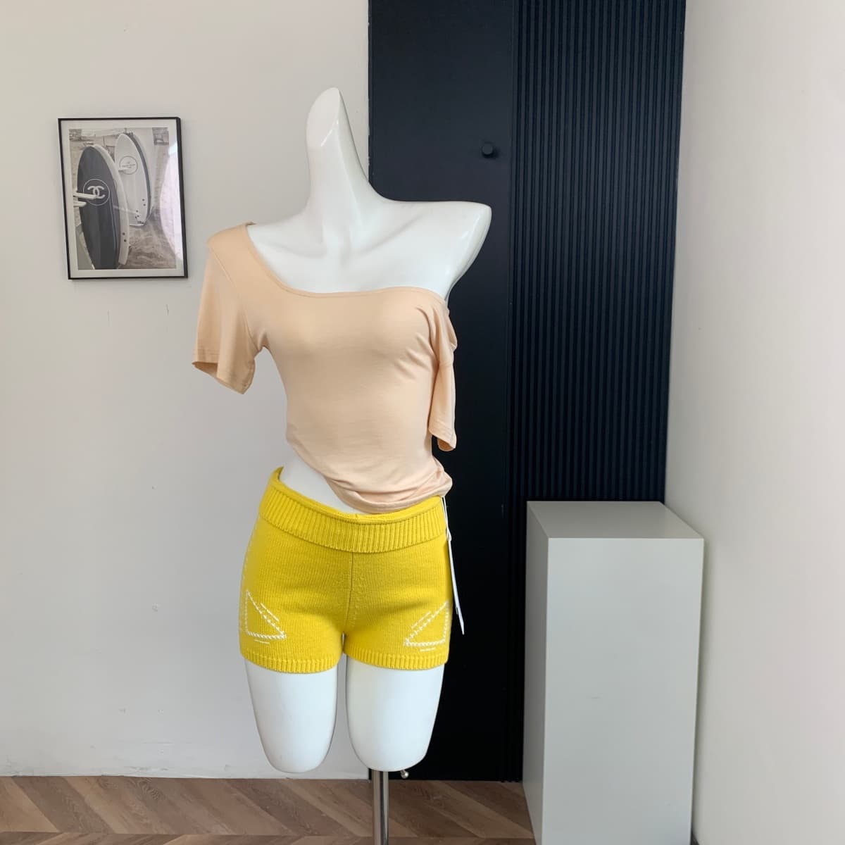꽃 3 3 같은 단락 순수한 욕망 바람 한자 오 실크 미끄러짐 차가운 센스 루즈핏 우유 피부 반팔 대 u 칼라 티셔츠 여성 셔츠 상세 이미지 3