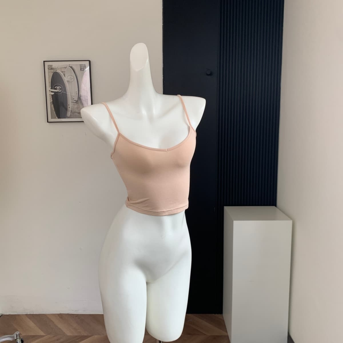 achi 대 또한 수영장 리본 민소매 행침 목 시폰 셔츠 여성 품격 오프숄더 주름 조끼 맨위 상세 이미지 5