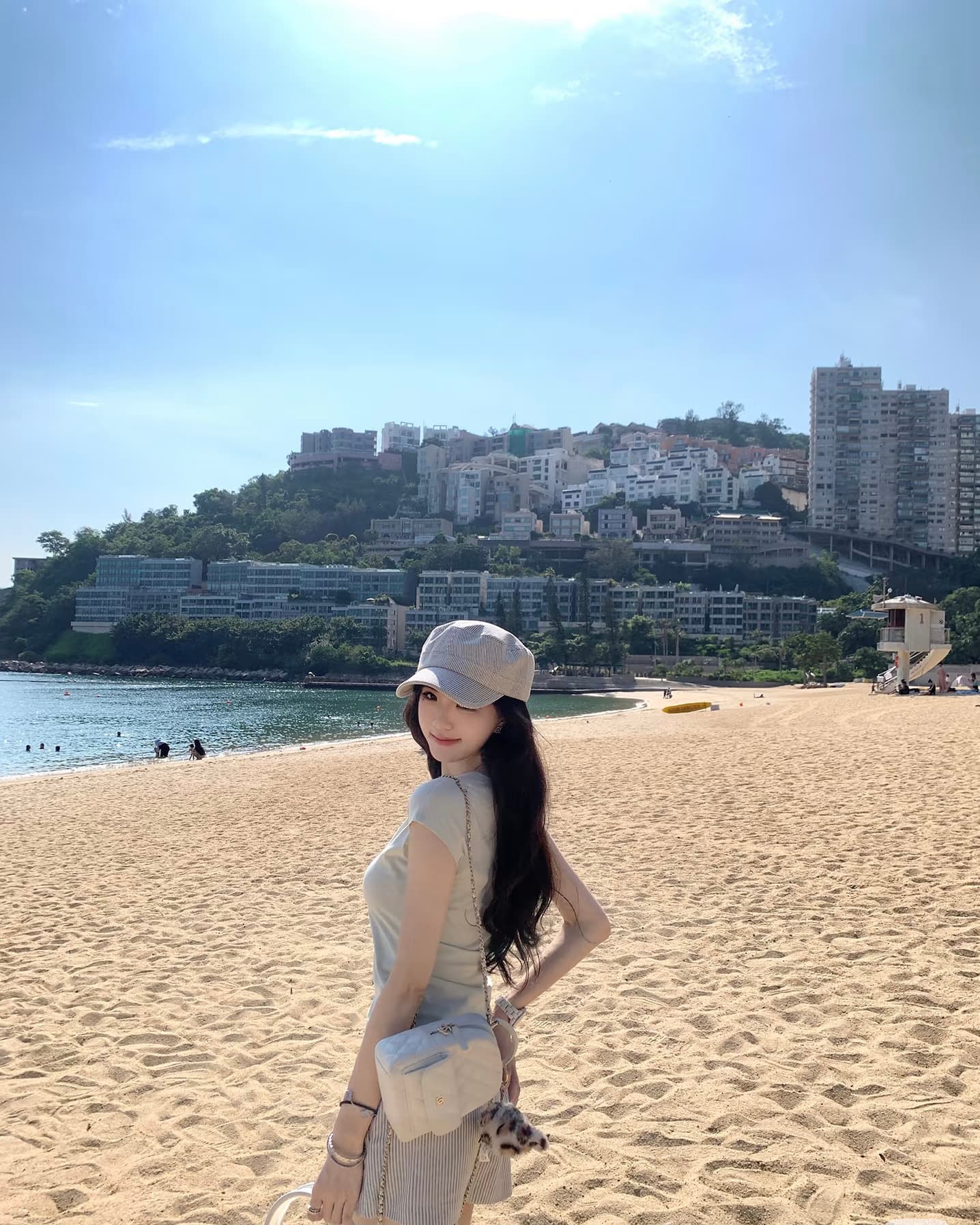 프랑스식 품격 고급 센스 티셔츠 맨위 미니 스커트 세트 여성 여름 반신 스커트 패션 투피스 세트 이미지 2