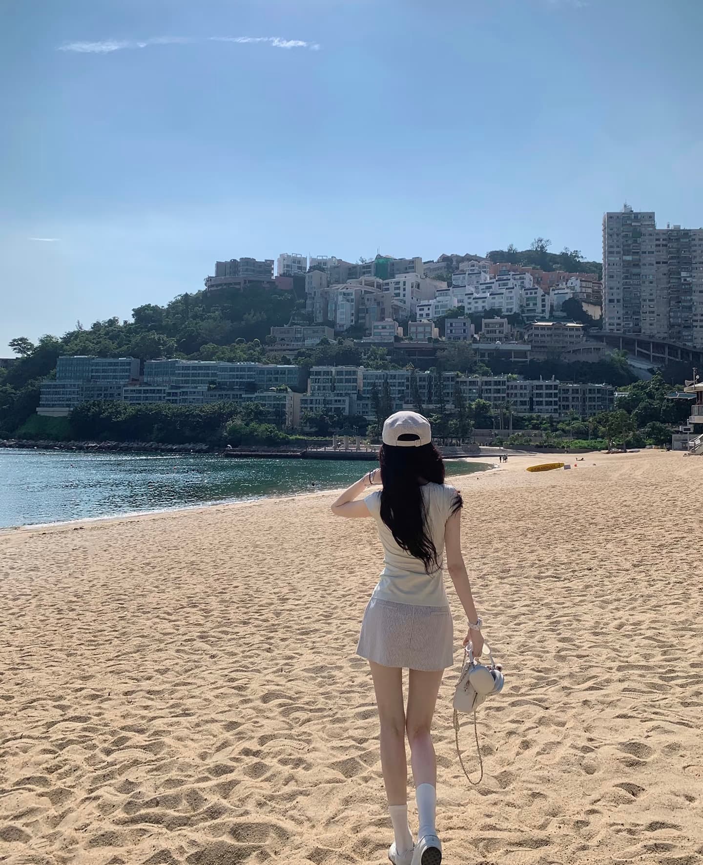 프랑스식 품격 고급 센스 티셔츠 맨위 미니 스커트 세트 여성 여름 반신 스커트 패션 투피스 세트 이미지 4