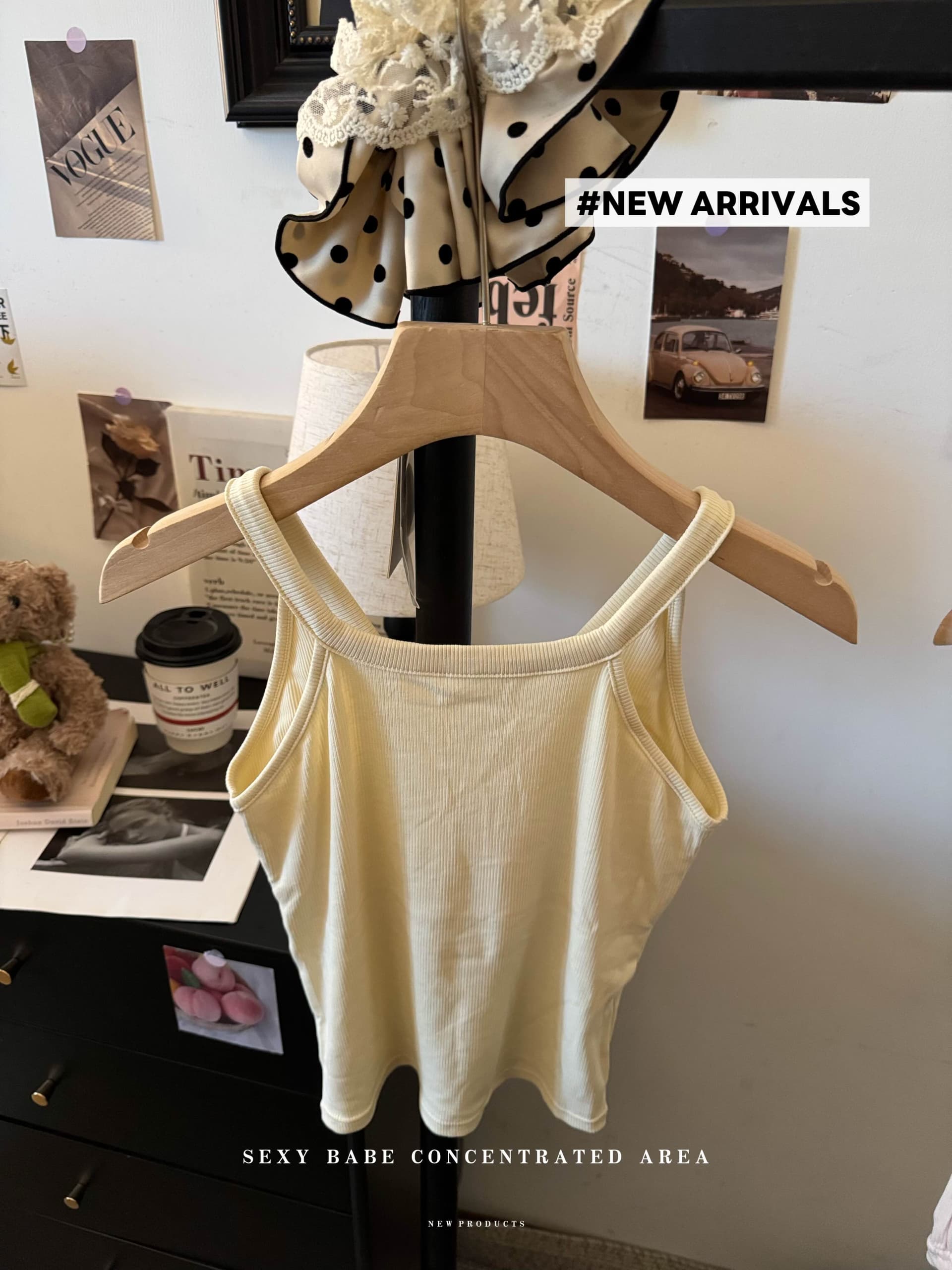 실사 순수한 욕망 바람 핫걸 아메리칸 레트로 행침 목 백리스 슬립 불규칙 몸매 가꾸기 다용도 조끼 맨위 상세 이미지 3