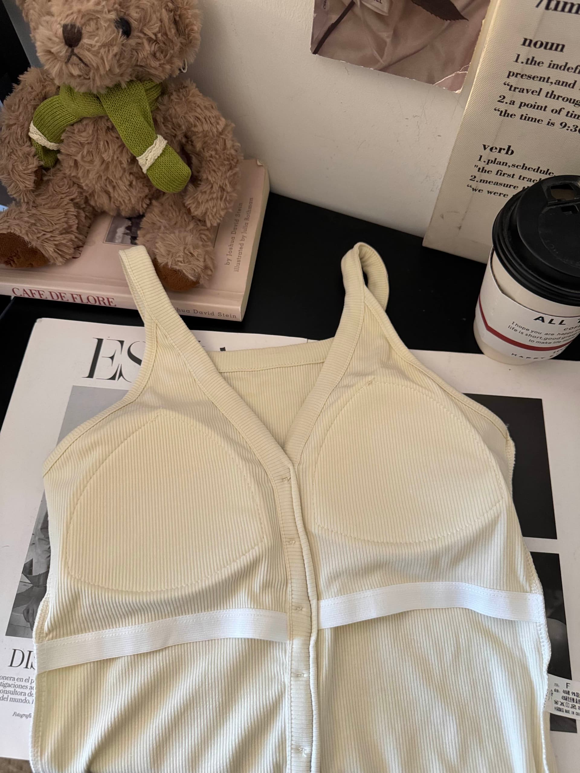 실사 순수한 욕망 바람 핫걸 아메리칸 레트로 행침 목 백리스 슬립 불규칙 몸매 가꾸기 다용도 조끼 맨위 상세 이미지 18