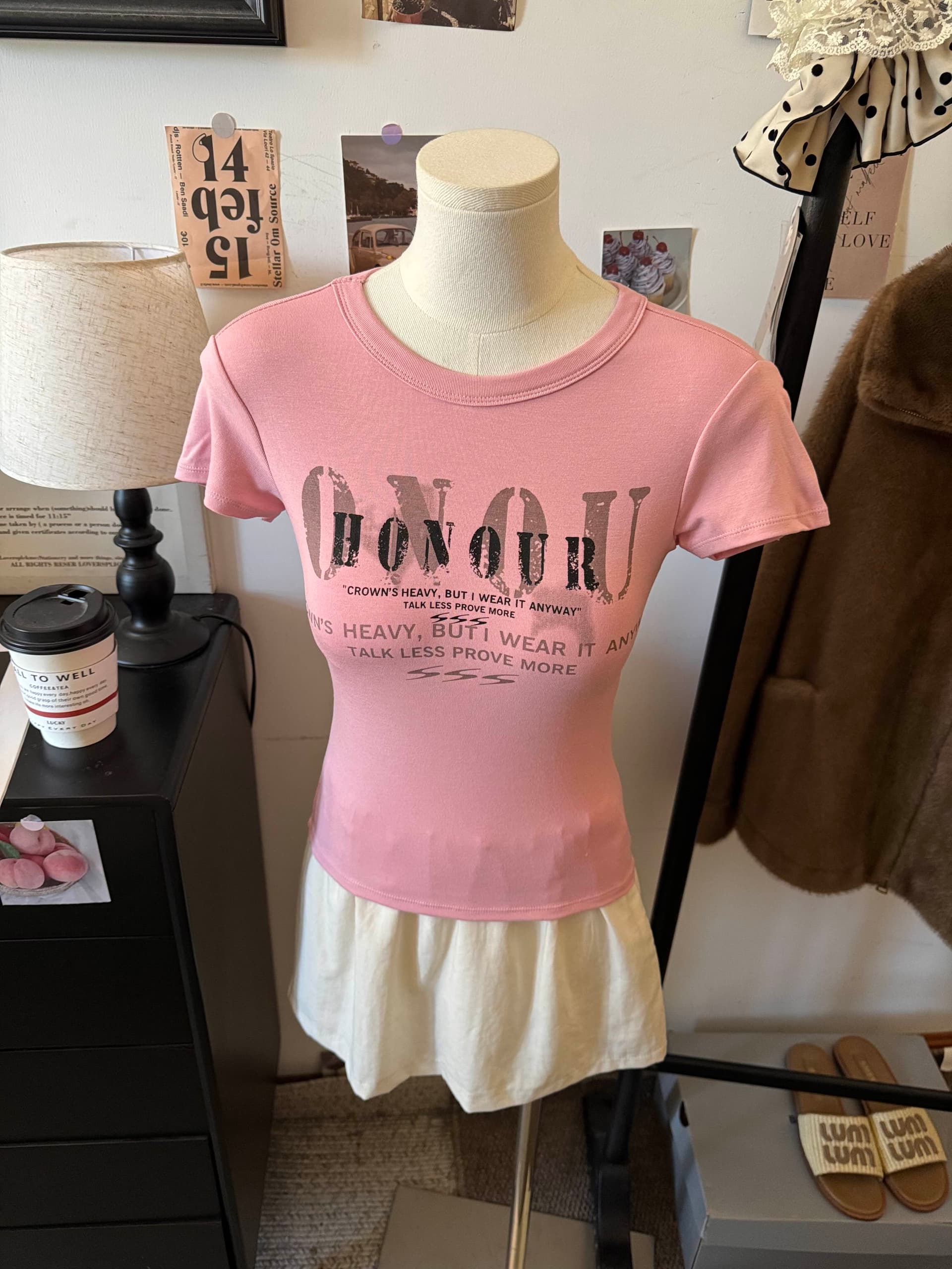 실사 아메리칸 핫걸 알파벳 프린트 반팔 티셔츠 여성 여름 새로운 다용도 긍정적 인 어깨끈 가슴 패드 몸매 가꾸기 맨위 상세 이미지 5