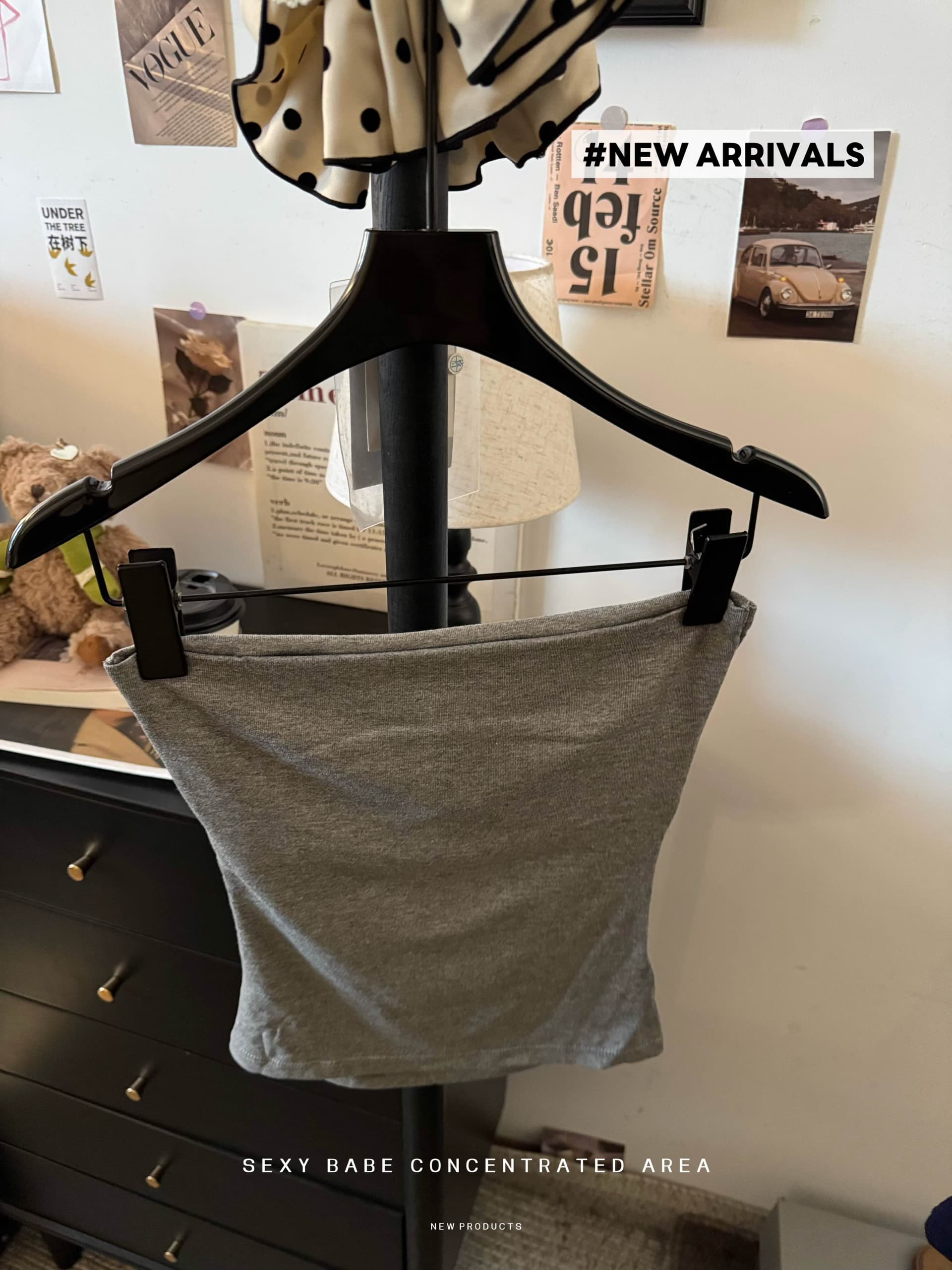 실사 순수한 욕망 바람 핫걸 강아지 프린트 튜브탑 맨위 여성 여름 새로운 몸매 가꾸기 슬림해 보이는 인사이드 가져 가라. 외출용 조끼 이미지 3