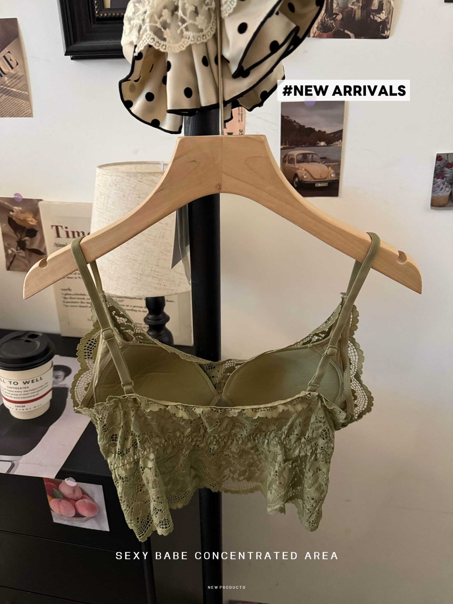 실사 순수한 욕망 바람 레이스 슬립 작은 조끼 여성 여름 벨트 가슴 패드 브래지어 하나 생체 내 가져 가라. 섹시한 아름다움 뒤쪽에 의류 이미지 3