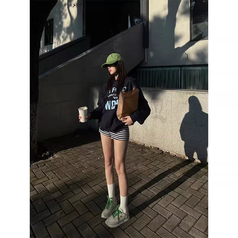 얇은 스타일 털이 있는 라운드 넥 후드티 여성 프린트 국경 간 상세 이미지 3