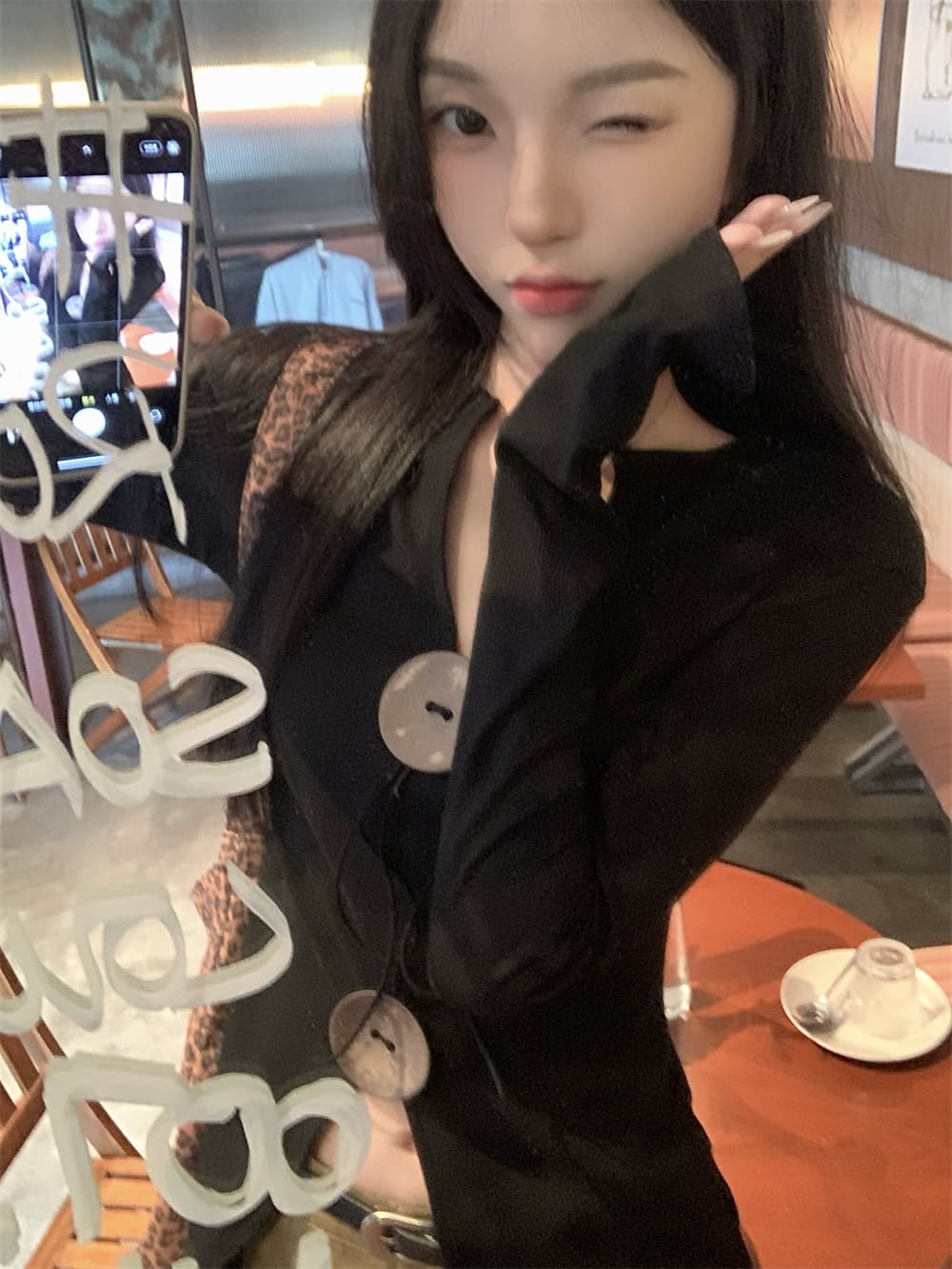 실사 40 순면 210 그램 92 면 8 암모니아 Lun 2026 봄 드레스 긴팔 티셔츠 여성 상세 이미지 16