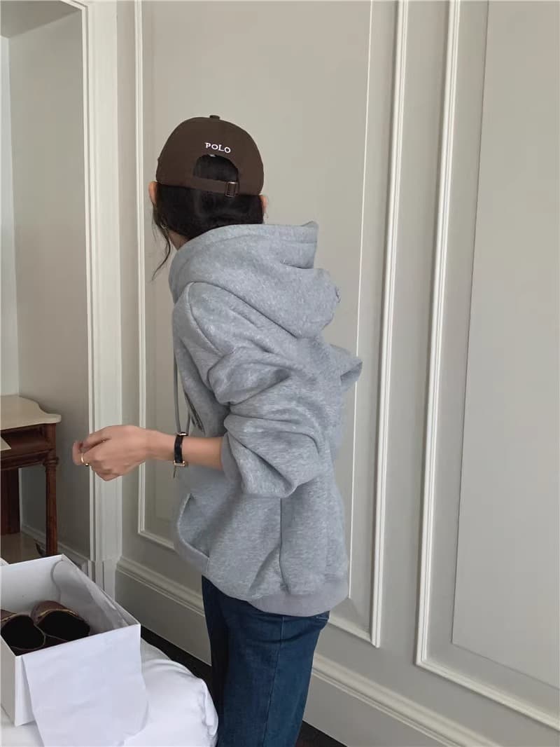 경관 그림 정가 모방 Mianhua 면 복합 얇은 스타일 310g 털이 있는 400g 후드 티 스웨터 여성 가을 겨울 의류 국경 간 상세 이미지 73
