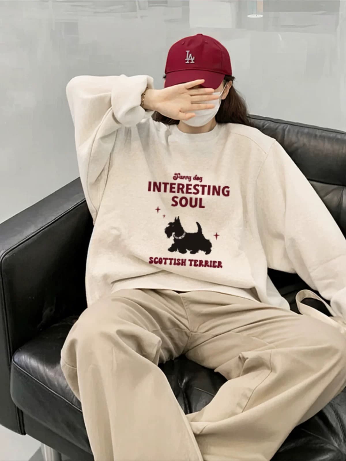 경관 그림 후아 면 복합 얇은 스타일 310g 털이 있는 400g 가을 겨울 의류 라운드 넥 후드티 여성 프린트 국경 간 상세 이미지 6