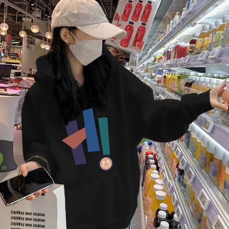 2026 한국 대외 무역 후아 면 복합 얇은 스타일 310g- 털이 있는 400g 후드 티 스웨터 여성 가을 겨울 의류 대외 무역