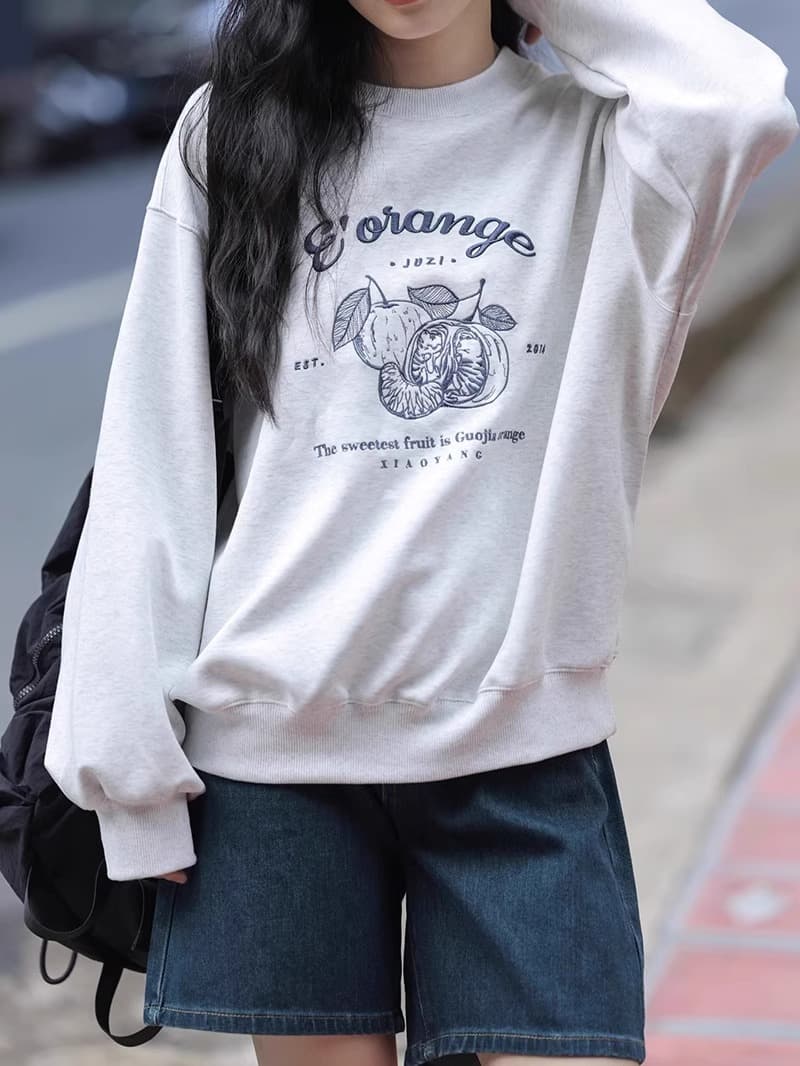 경관 그림 후아 면 복합 얇은 스타일 털이 있는 가을 겨울 의류 털이 있는 라운드 넥 후드티 여성 프린트 아기 플러시 상세 이미지 2