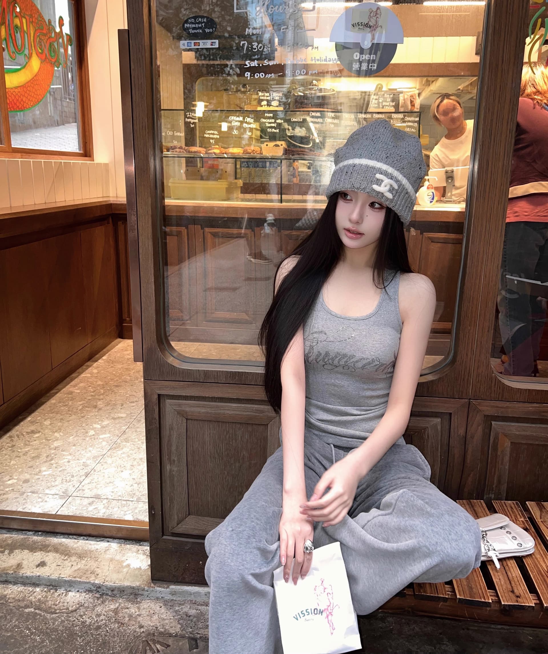 경관 그림 40 순면 220 그램 92 면 8 암모니아 Lun 단어 캐미솔 핫픽스 상세 이미지 3