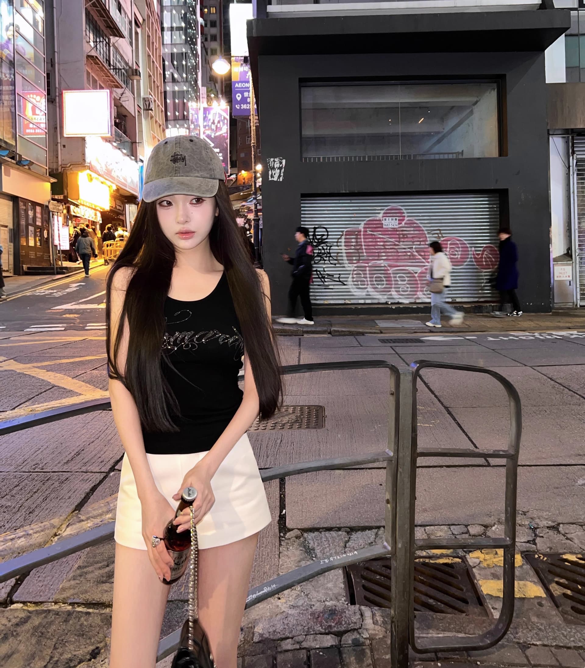 경관 그림 40 순면 220 그램 92 면 8 암모니아 Lun 단어 캐미솔 핫픽스 상세 이미지 4