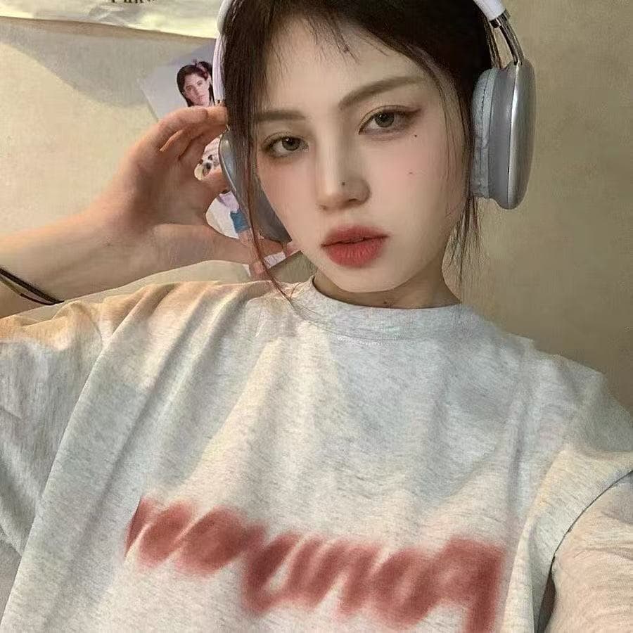 경관 그림 21 순면 210 그램 이후 패키지 칼라 여름 드레스 한 부서 반팔 티셔츠 여성 한국 스타일 루즈핏 빅 사이즈 프린트 이미지 2