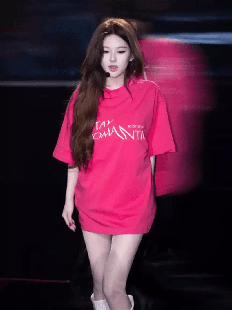 경관 그림 21 순면 210 그램 이후 패키지 칼라 여름 드레스 한 부서 반팔 티셔츠 여성 한국 스타일 루즈핏 빅 사이즈 프린트 상세 이미지 6