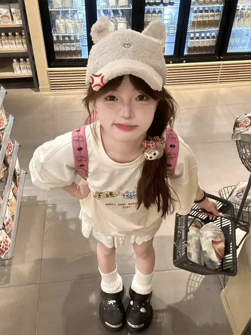 경관 그림 21 순면 210 그램 이후 패키지 칼라 여름 드레스 한 부서 반팔 티셔츠 여성 한국 스타일 루즈핏 빅 사이즈 프린트 상세 이미지 4