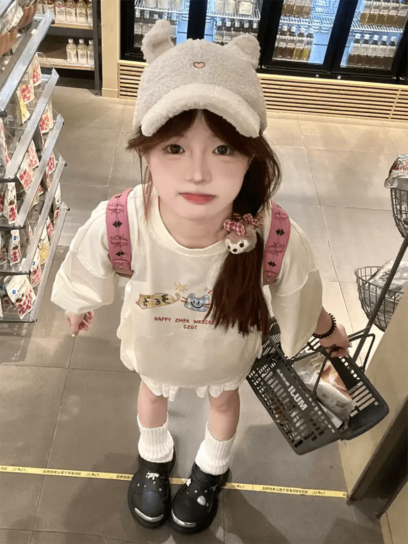 경관 그림 21 순면 210 그램 이후 패키지 칼라 여름 드레스 한 부서 반팔 티셔츠 여성 한국 스타일 루즈핏 빅 사이즈 프린트 상세 이미지 5
