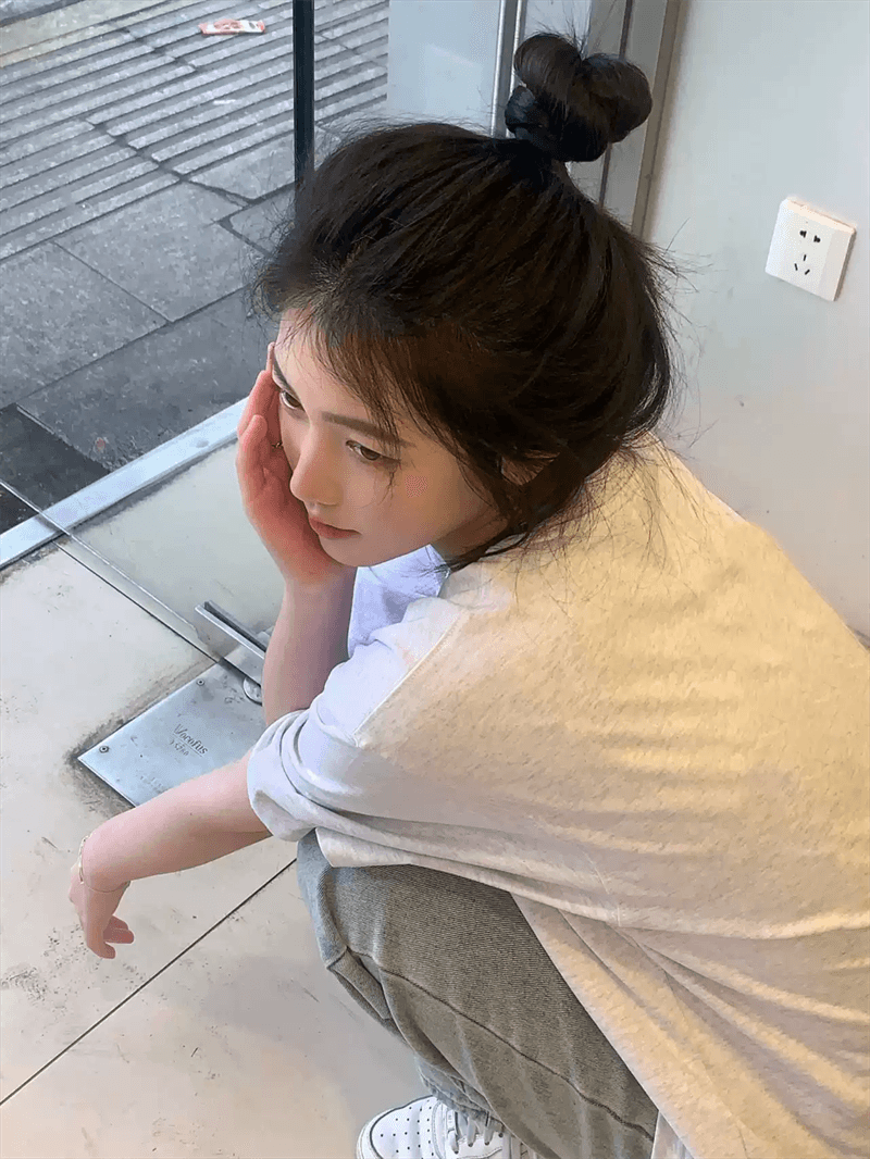 경관 그림 21 순면 210 그램 이후 패키지 칼라 여름 드레스 한 부서 반팔 티셔츠 여성 한국 스타일 루즈핏 빅 사이즈 프린트 상세 이미지 5