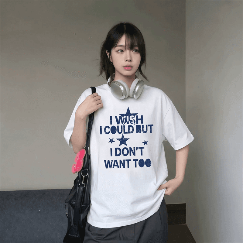 경관 그림 21 순면 210 그램 이후 패키지 칼라 여름 드레스 한 부서 반팔 티셔츠 여성 한국 스타일 루즈핏 빅 사이즈 프린트 상세 이미지 6
