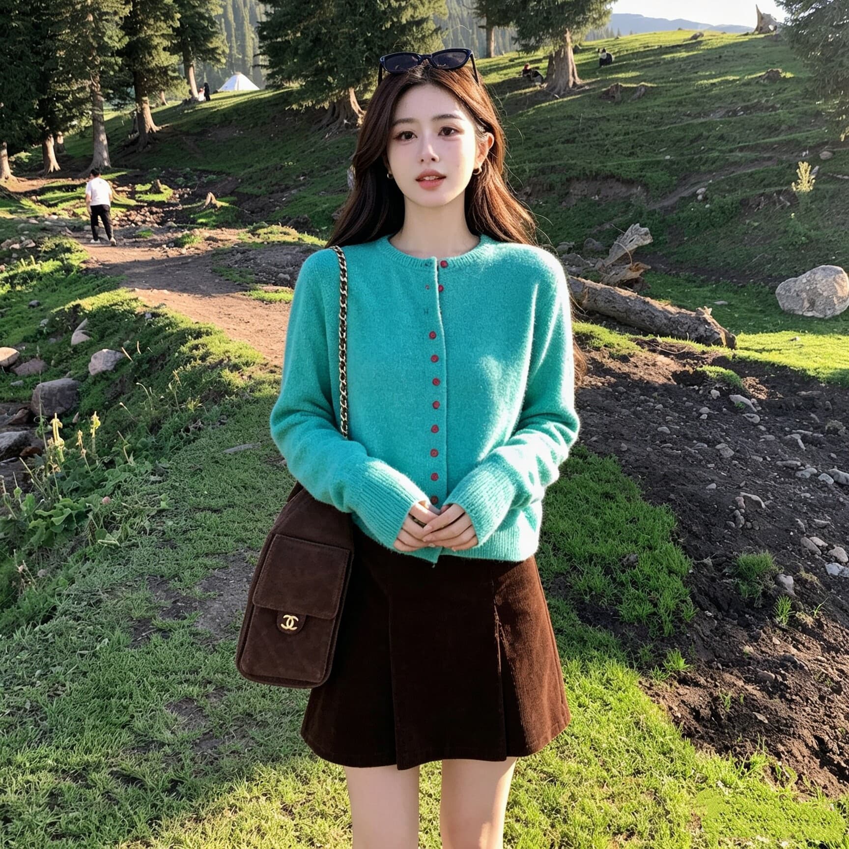 한 부서 느긋한 고급 센스 품격 외부 가져 가라. 니트 오픈 가디건 여성 가을철 착용 가져 가라. 와이드 부드러운 찹쌀 출퇴근 세련된 스웨터 상세 이미지 1