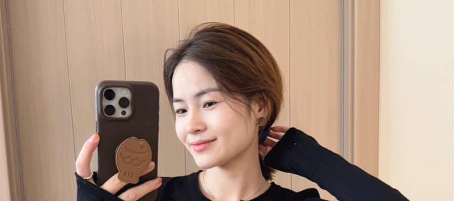 이른 가을 스택 착용 헨리 칼라 긍정적 인 어깨 몸매 가꾸기 인사이드 가져 가라. 니트 기본 셔츠 여성 2026 한 부서 긴팔 티셔츠 맨위 상세 이미지 7