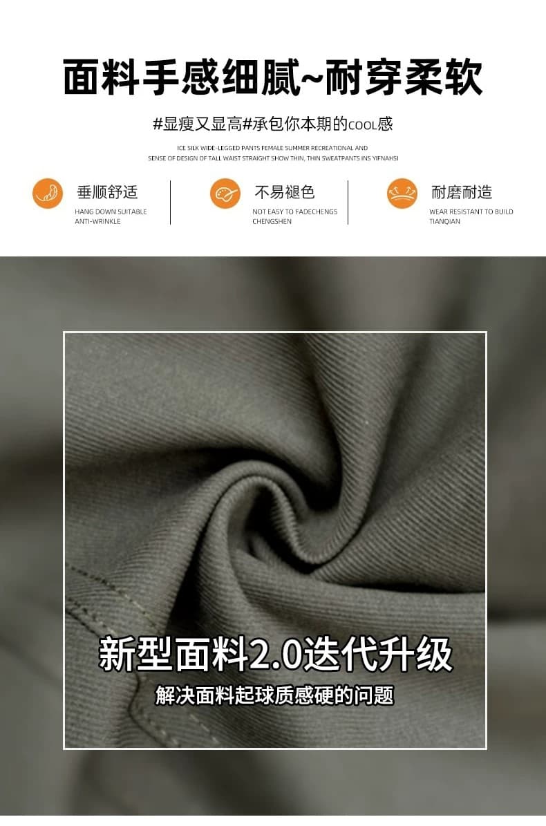 카키 아메리칸 워크웨어 와이드 레깅스 바지 가을 겨울 2026 새로운 하이웨이스트 레트로 디스플레이 슬림 거리 디자인 센스 캐주얼 바지 상세 이미지 2