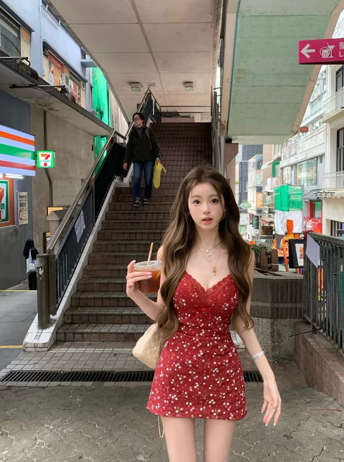 너 ~ 중 게으른 llan 꽃 와일드 초기 레몬 레트로 신선함 레이스 레이스 패치워크 꽃무늬 슬립 여성 드레스 상세 이미지 2