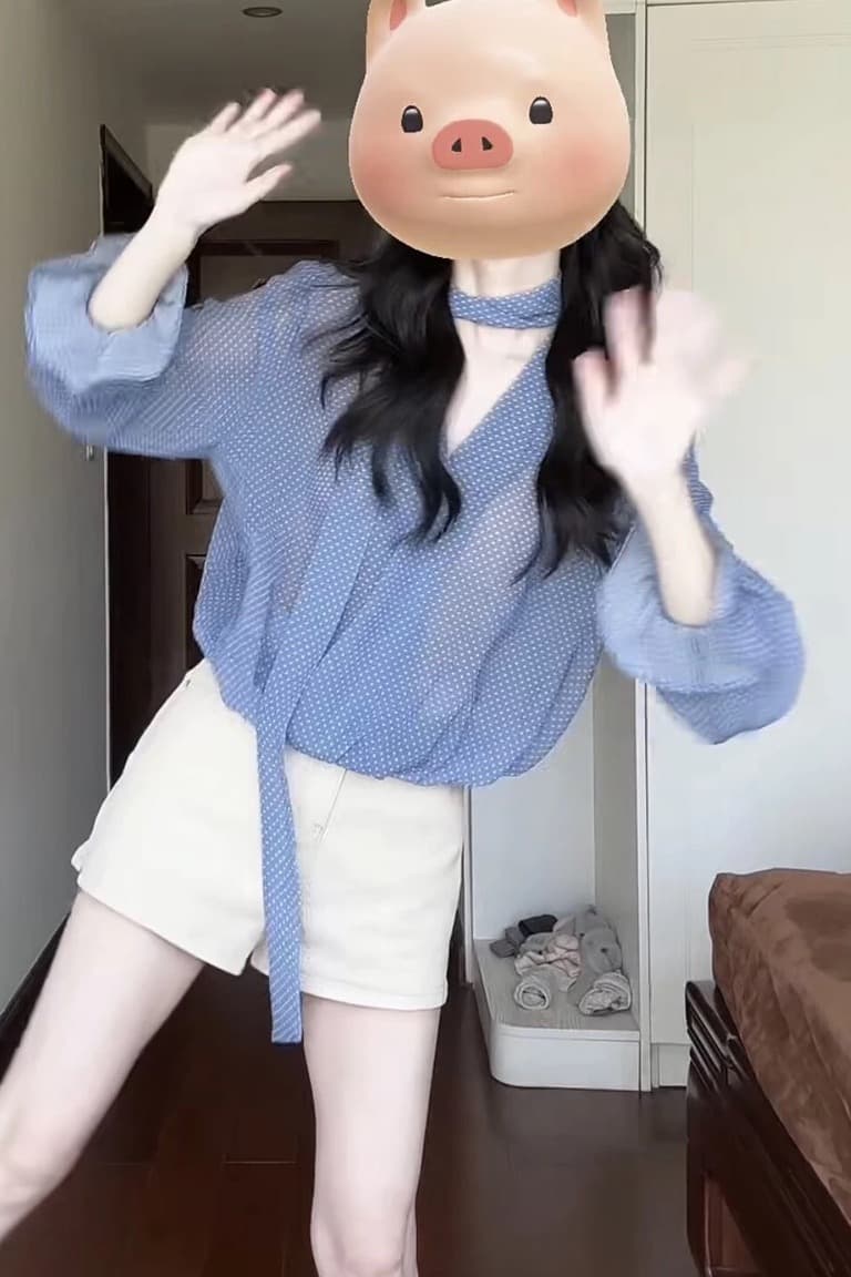 한 부서 도트 무늬 리본 여성 셔츠 2026 이른 봄 새로운 셔츠 맨위 고유 한 아름다운 자이언트 잘 생긴 스트랩 연령 감소 이미지 6