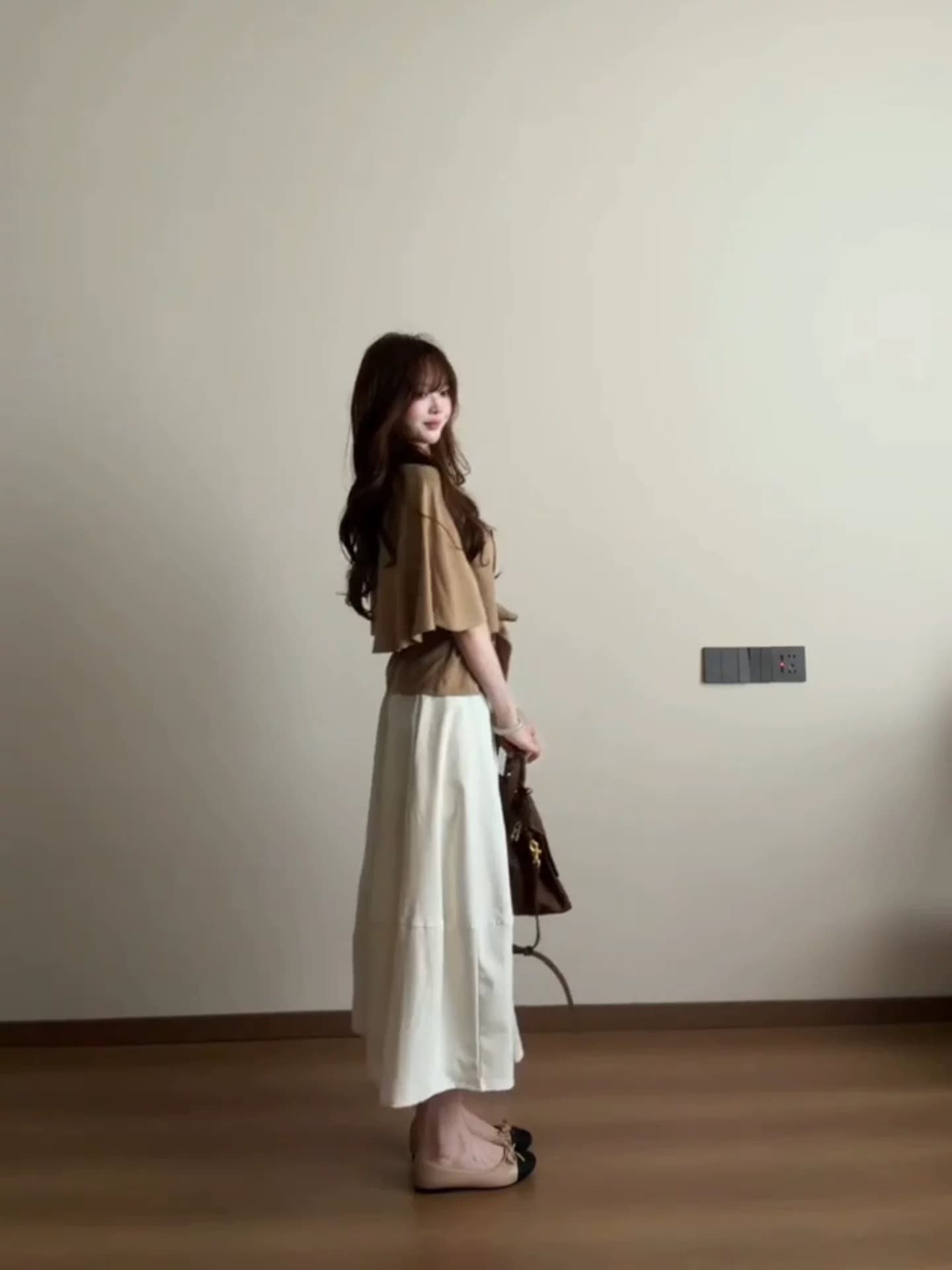 한 부서 카키 색 망토 쇼트 스타일 바람막이 여성 코트 조기 가을 고급 센스 작은 키 허리 수축 이중 버튼 맨위 이미지 4