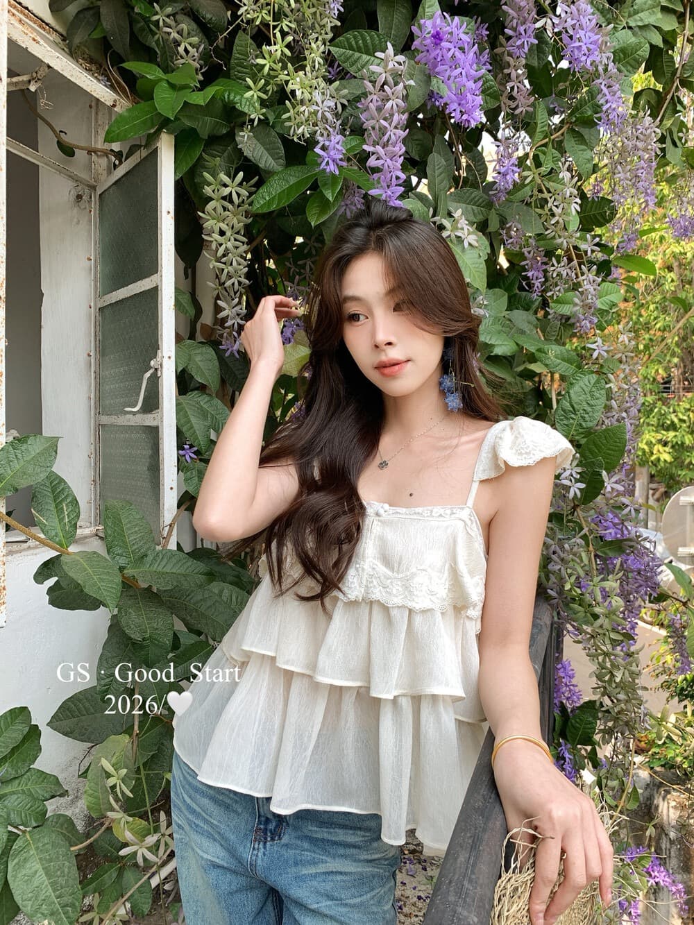 2026 여름 새로운 몸매 가꾸기 슬림해 보이는 민소매 맨위 디자인 센스 레이스 레이스 패치워크 캐미솔