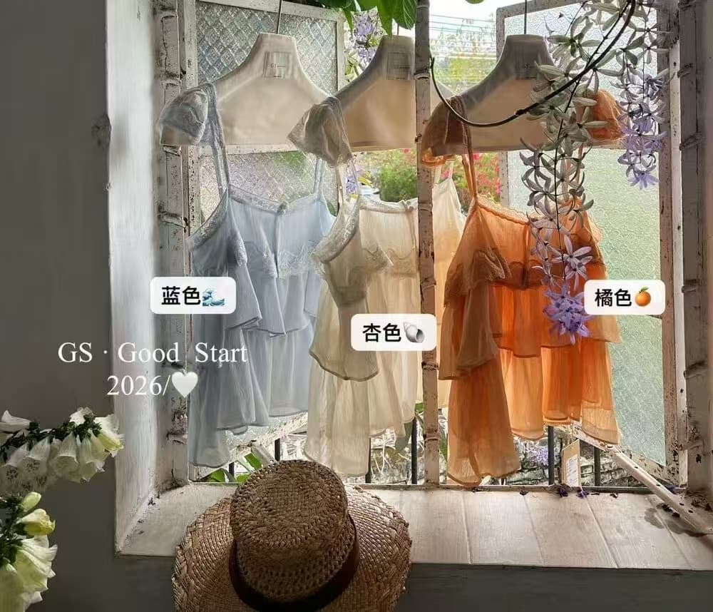 2026 여름 새로운 몸매 가꾸기 슬림해 보이는 민소매 맨위 디자인 센스 레이스 레이스 패치워크 캐미솔 상세 이미지 10