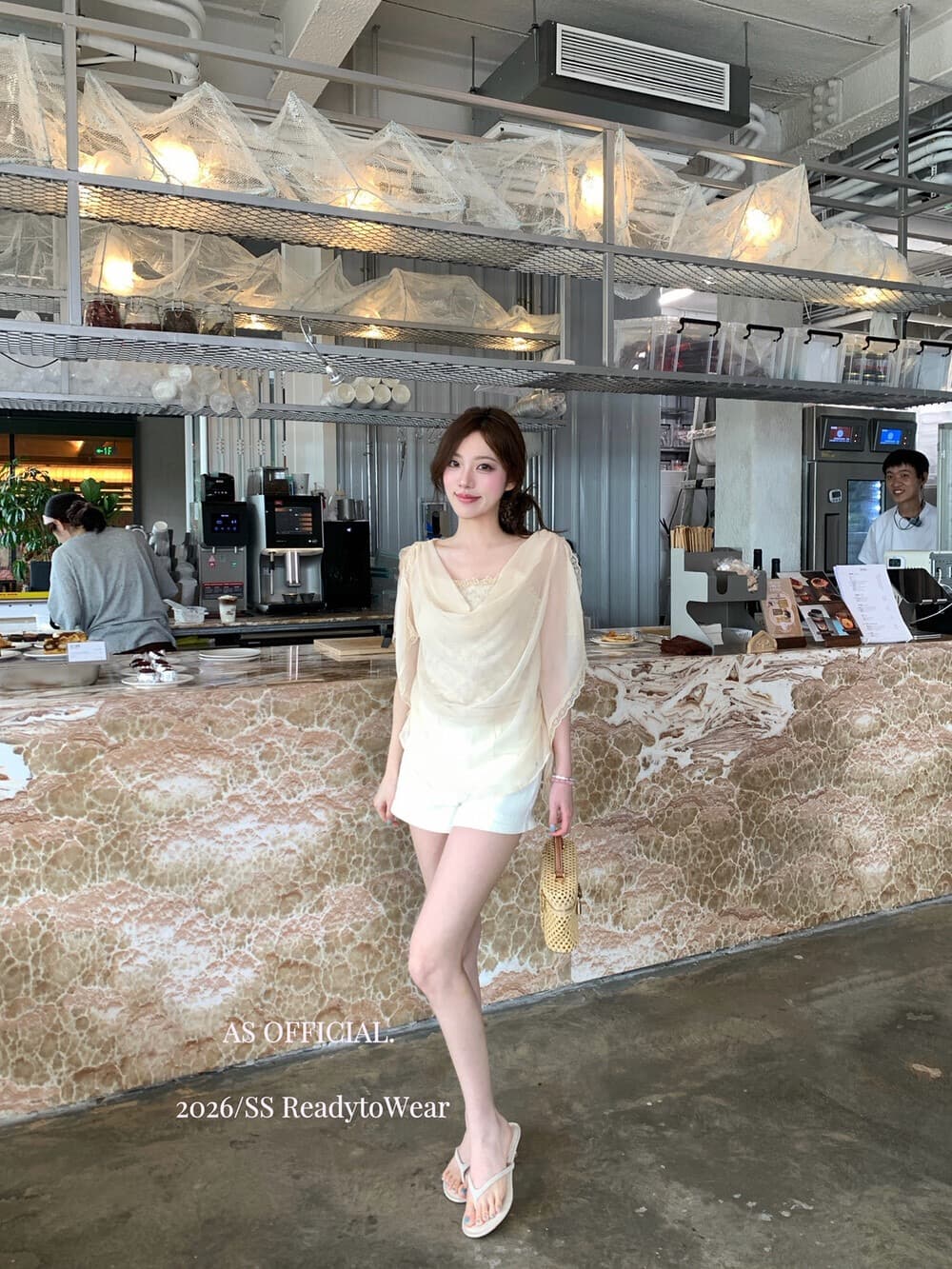 2026 여름 새로운 맨위 여성 한 부서 다용도 레이스 블라우스 레이스 레이스 슬립 투피스 세트 세트 상세 이미지 7