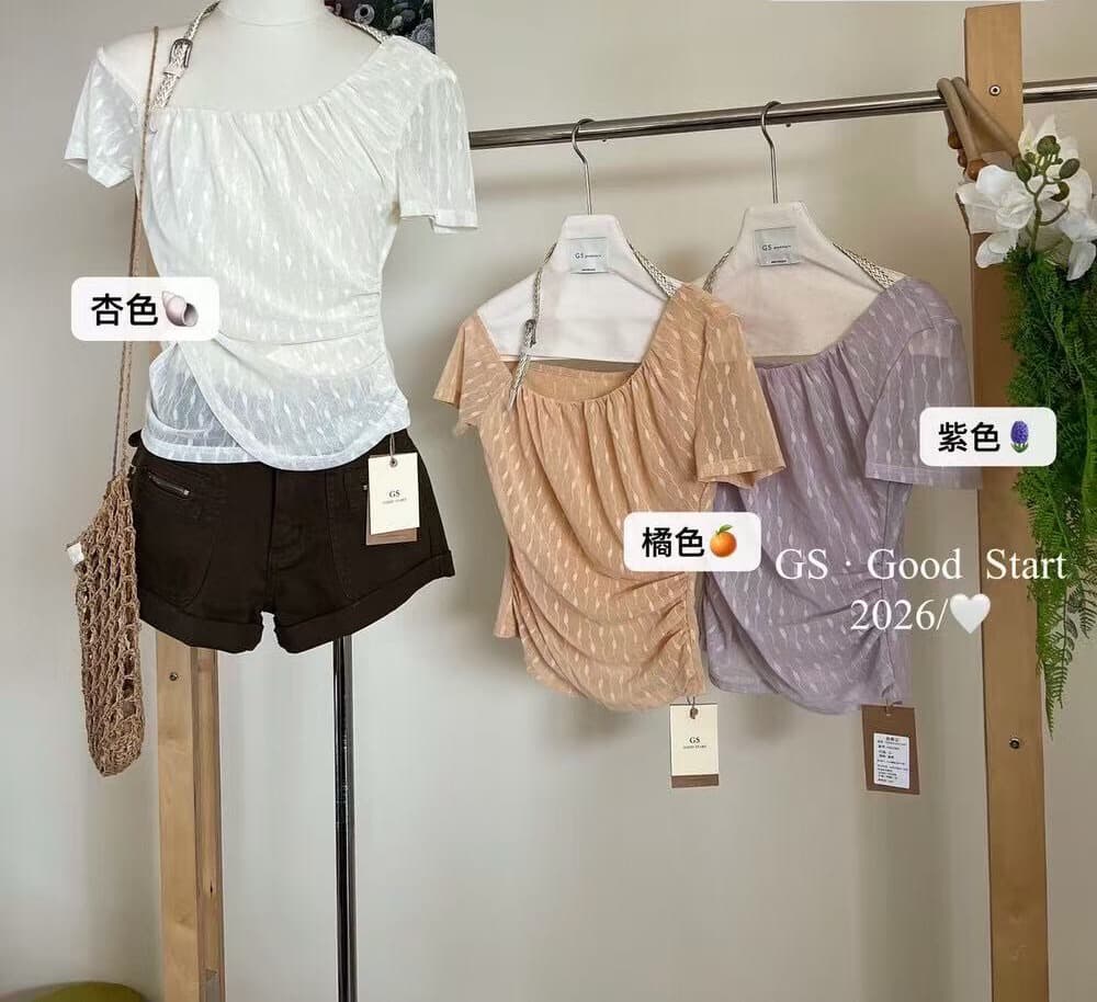 2026 년 여름 새로운 여성 의류 맨위 매운맛 한 부서 품격 세련된 디자인 센스 행침 목 레이스 셔츠 몸매 가꾸기 품격 상세 이미지 8