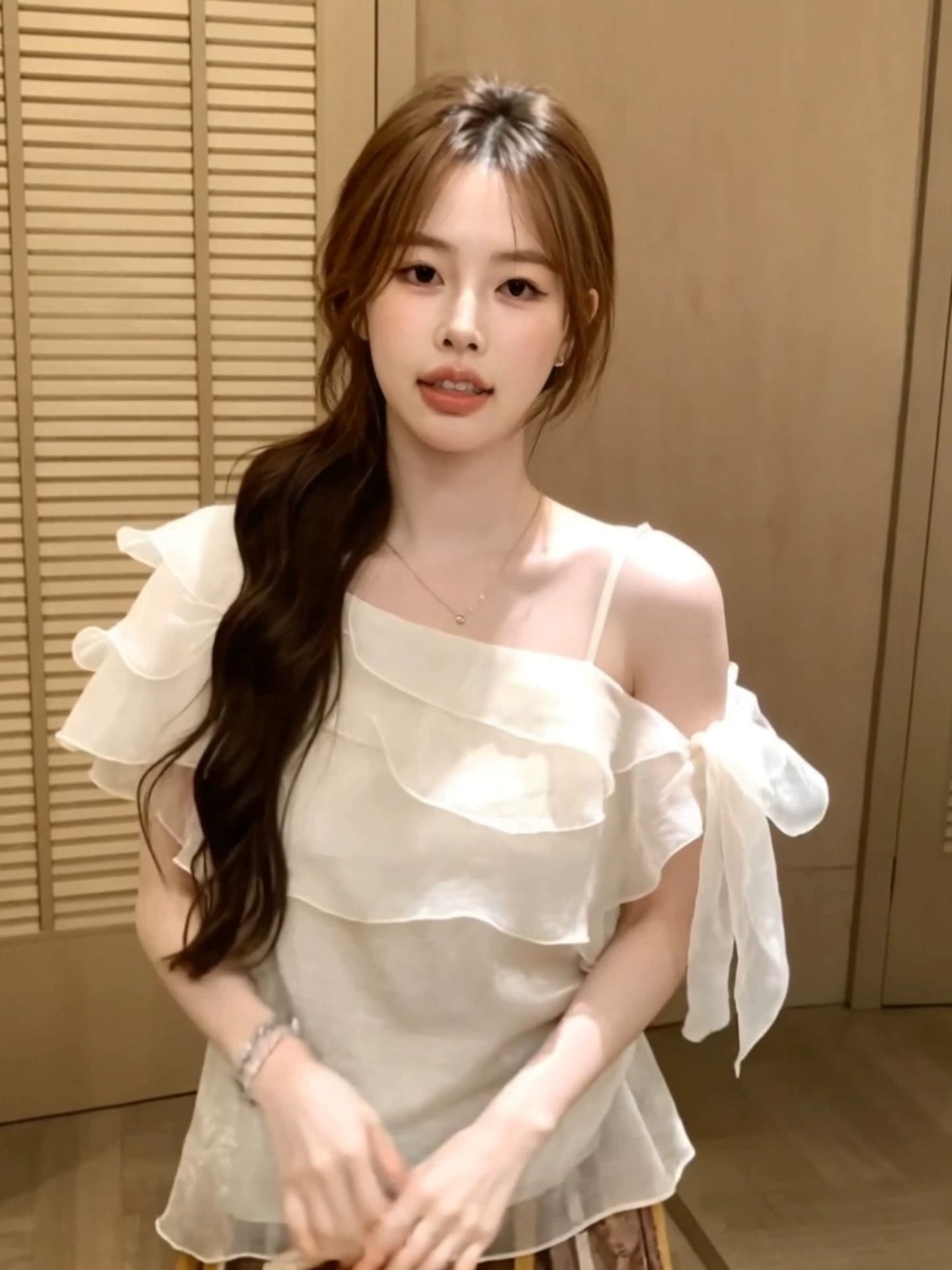 핫걸 순수한 욕망 바람 핑크색 3 차원 꽃 패치워크 슬립 맨위 여성 여름 새로운 작은 조끼 디자인 센스 작은 대중 상세 이미지 5