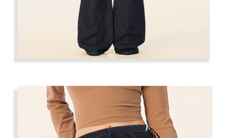 단 닝 파란색 임산부 데님 넓은 다리 루즈핏 바지 여성 가을 겨울 외출용 2026 새로운 캐주얼 빅 사이즈 9 포인트 슬림해 보이는 상세 이미지 22