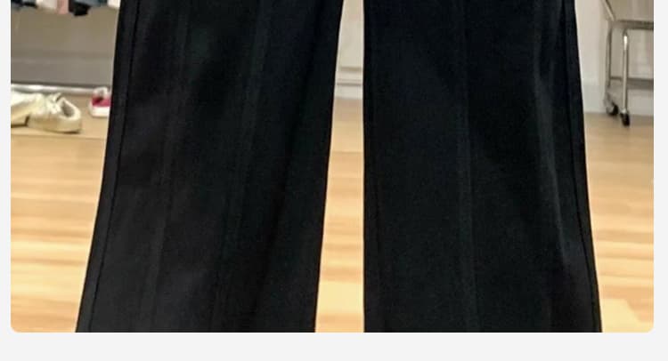 살구 색상 털이 있는 하이웨이스트 임산부 데님 넓은 다리 루즈핏 바지 가을 겨울 외출용 2026 새로운 캐주얼 빅 사이즈 긴 바지 상세 이미지 18