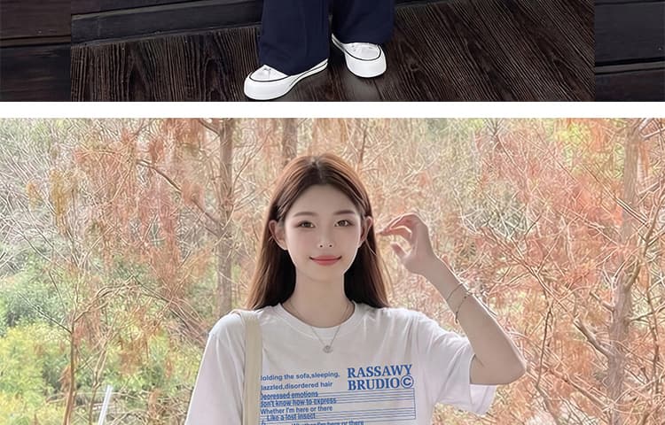 세트 회색 느긋한 바람 느슨함 패션 품격 디자인 프린트 티셔츠 맨위 수 있습니다. 조정 면 린넨 와이드 레그 팬츠 상세 이미지 27