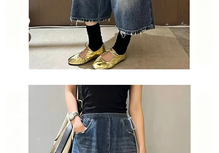 임산부 데님 반바지 여성 여름 얇은 스타일 외출용 7 점 루즈핏 슬림해 보이는 캐주얼 빅 사이즈 와이드 레그 팬츠 어린이 수 있습니다. 조정 상세 이미지 26