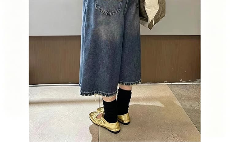 임산부 데님 반바지 여성 여름 얇은 스타일 외출용 7 점 루즈핏 슬림해 보이는 캐주얼 빅 사이즈 와이드 레그 팬츠 어린이 수 있습니다. 조정 상세 이미지 32
