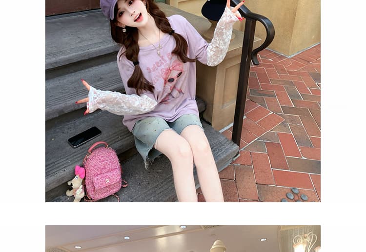 임산부 청바지 워싱 핫픽스 거친 가장자리 디자인 센스 여성 여름 5 점 루즈핏 슬림해 보이는 캐주얼 빅 사이즈 와이드 레그 팬츠 상세 이미지 22