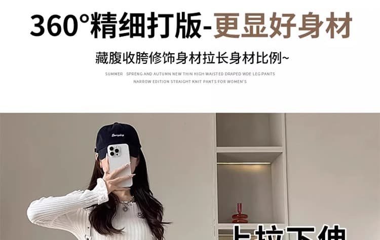 파란색 하이웨이스트 임산부 데님 넓은 다리 루즈핏 바지 여성 가을 겨울 외출용 2026 새로운 캐주얼 빅 사이즈 슬림해 보이는 상세 이미지 19
