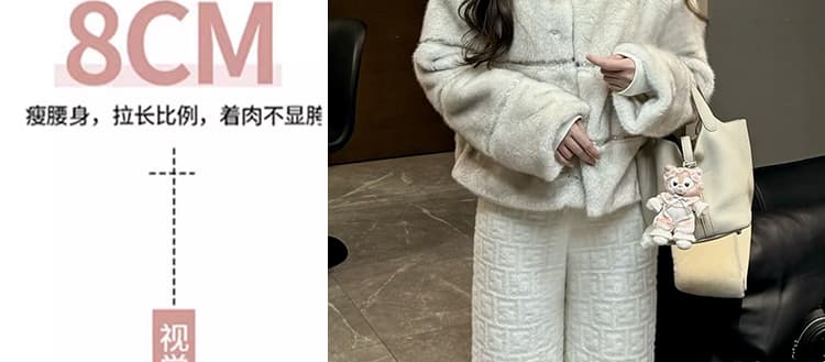 임산부 바지 캐주얼 루즈핏 스트레이트 봄 가을 외출용 2026 새로운 니트 레깅스 가을 의상 겨울 의류 상세 이미지 11
