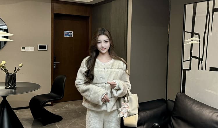 임산부 바지 캐주얼 루즈핏 스트레이트 봄 가을 외출용 2026 새로운 니트 레깅스 가을 의상 겨울 의류 상세 이미지 23