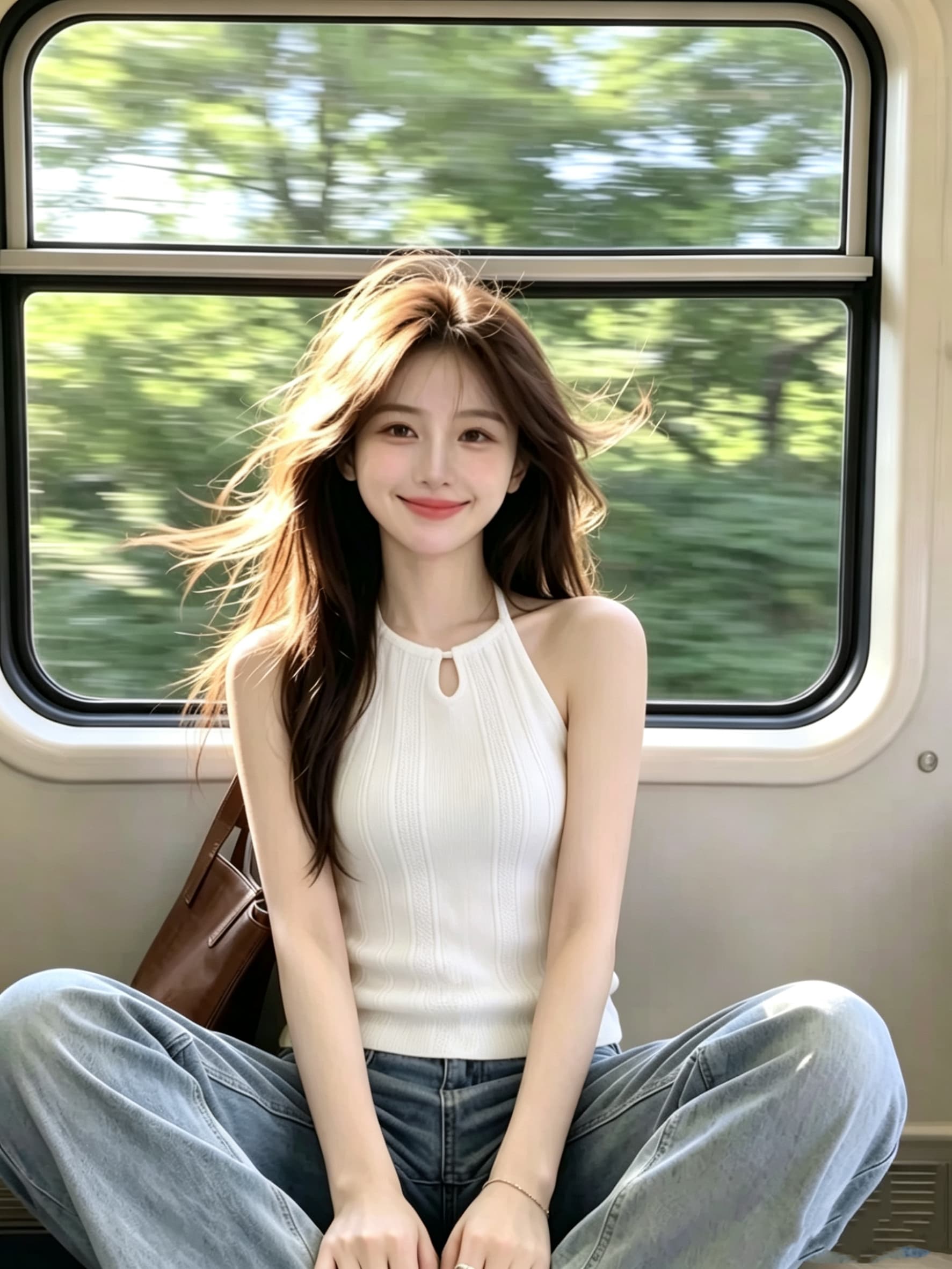 황색 홀로우 아웃 행침 목 조끼 여성 여름 외출용 2026 새로운 순수한 욕망 바람 핫걸 몸매 가꾸기 슬림해 보이는 민소매 맨위 여성 이미지 4