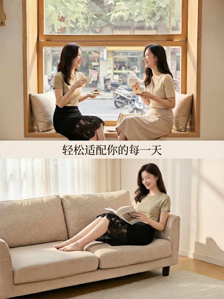 실사 레트로 레이스 바람 무거운 작업 자수 반신 스커트 2026 여름 빅 사이즈 새로운 하이웨이스트 연령 감소 슬림해 보이는 치마 상세 이미지 6